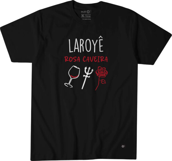 Laroyê Rosa Caveira T-Shirt